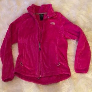The North Face fuzzy fleece Pink jacket size M